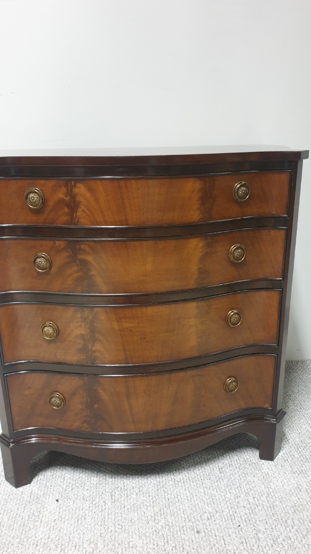 Serpentine Mahogany Chest of Drawers View III