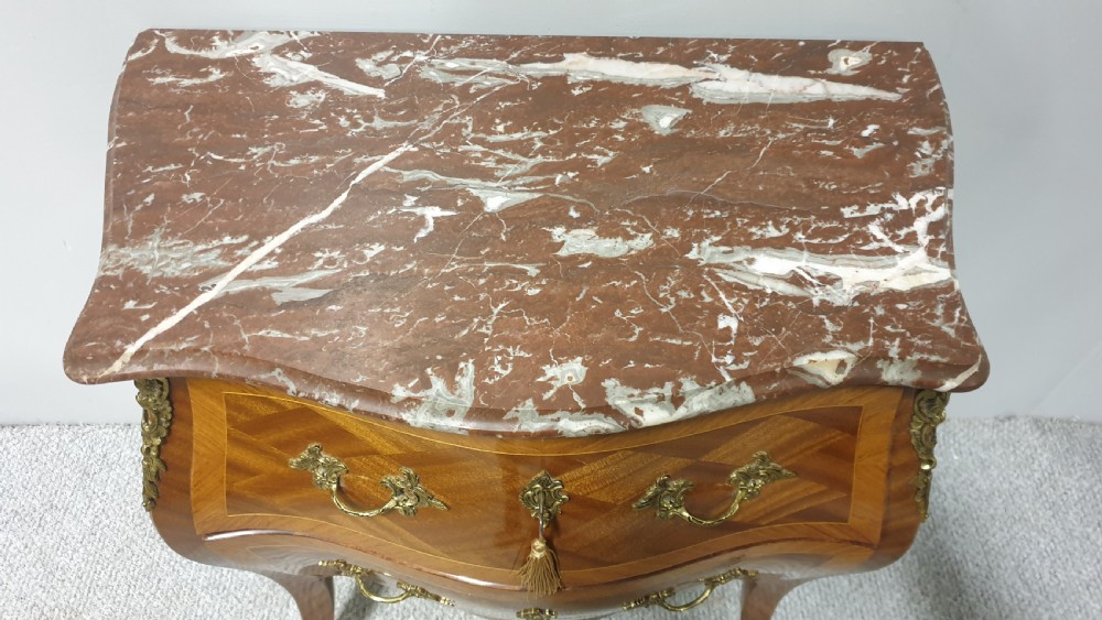French Marble Topped Commode Chest of Drawers View VII
