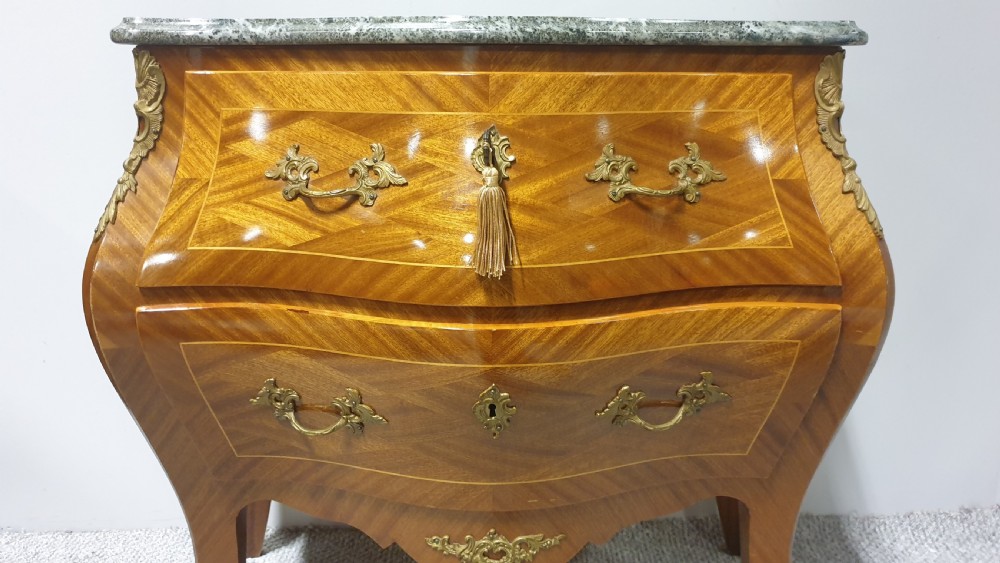 Super French Marble Topped Commode Chest of Drawers View IV