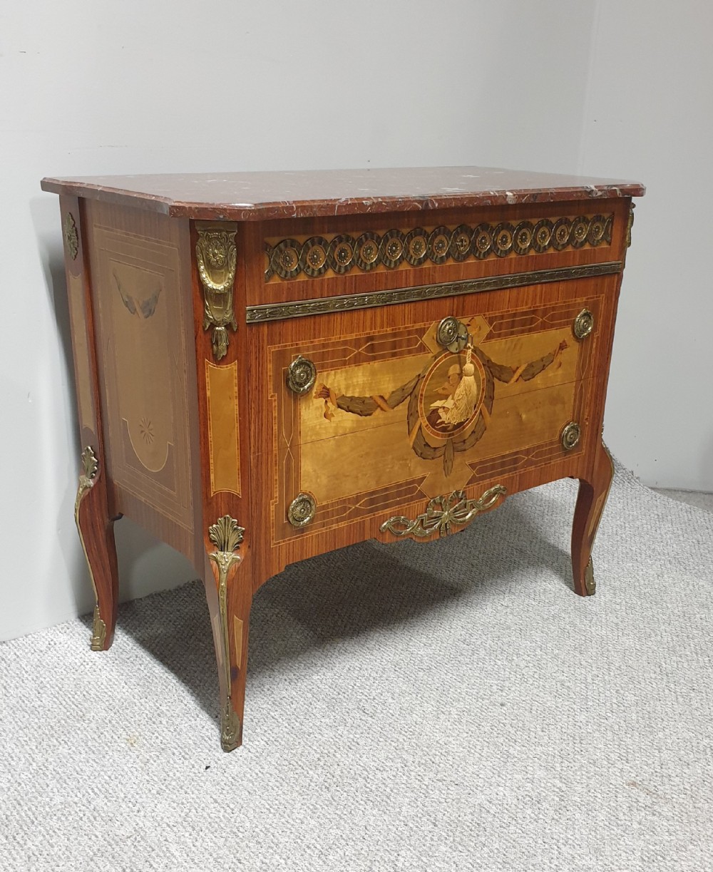 Stunning French Marquetry Commode Chest of Drawers