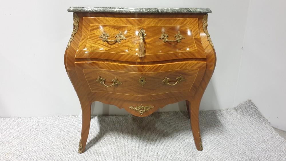 Very Good French Bombe Commode Chest of Drawers View III