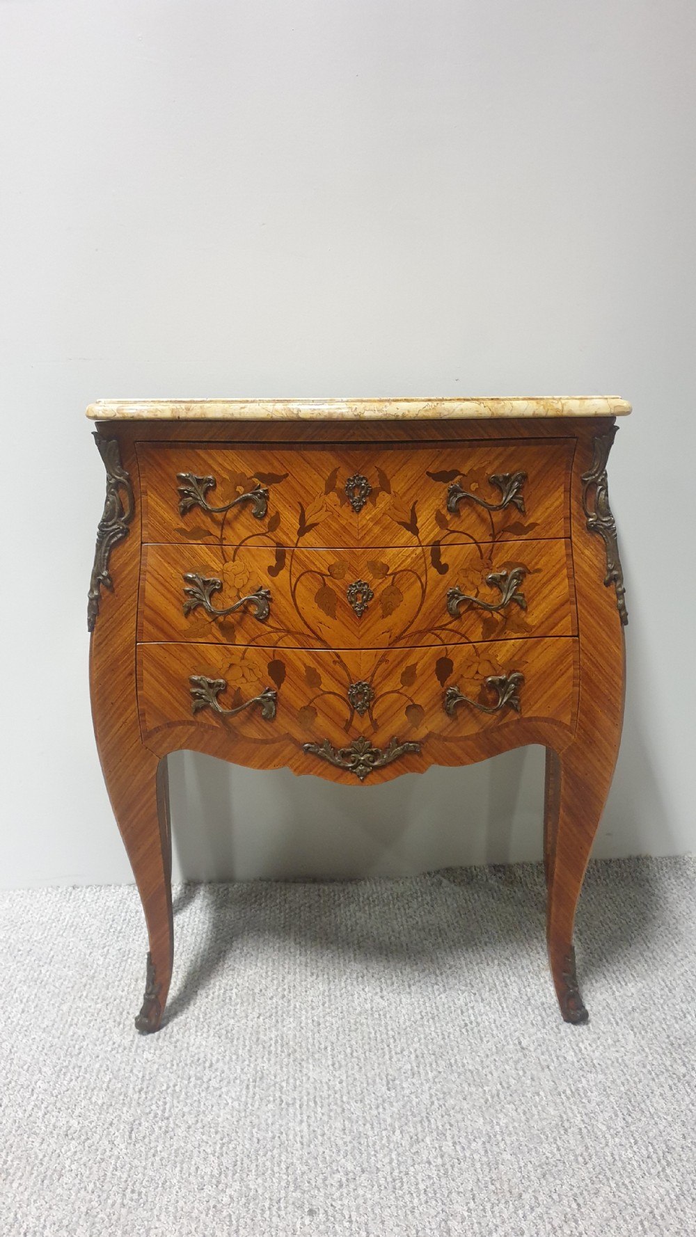 French Marquetry Commode Chest of Drawers View VII