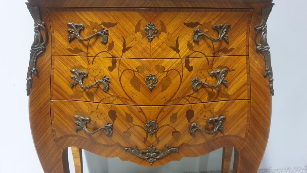 French Marquetry Commode Chest of Drawers View VIII