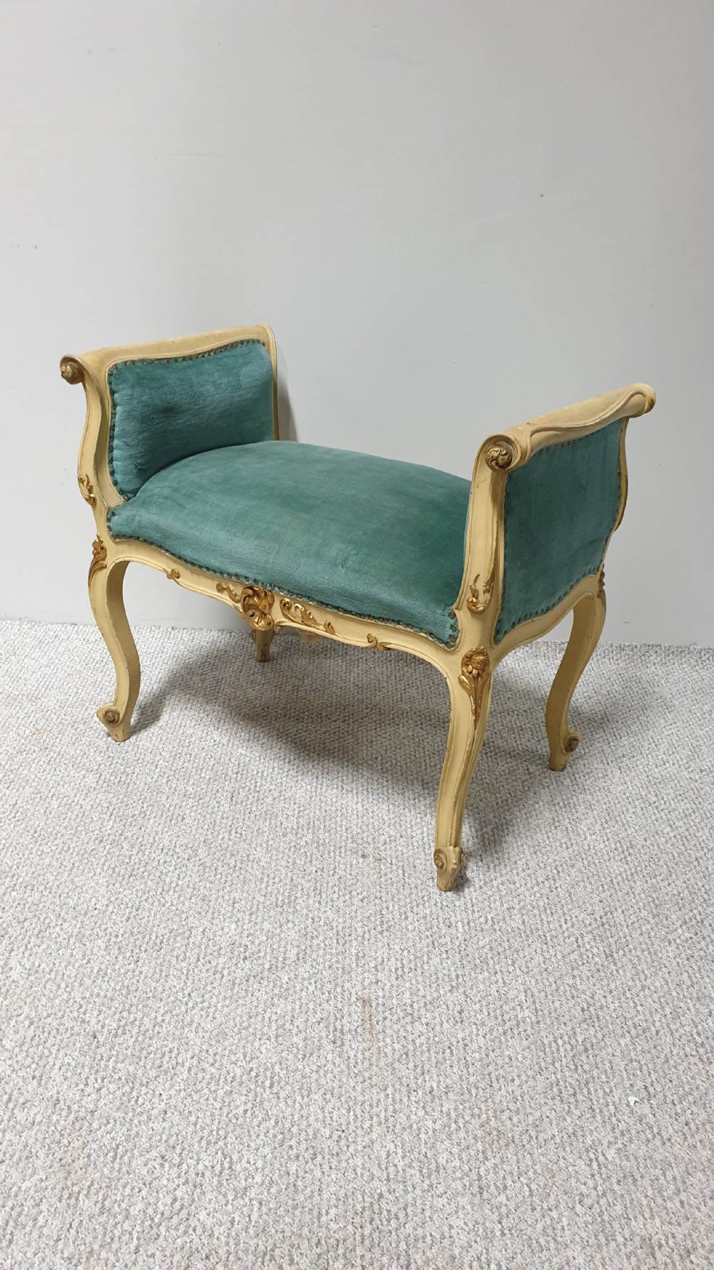 Pair French Painted Window Seats View IX
