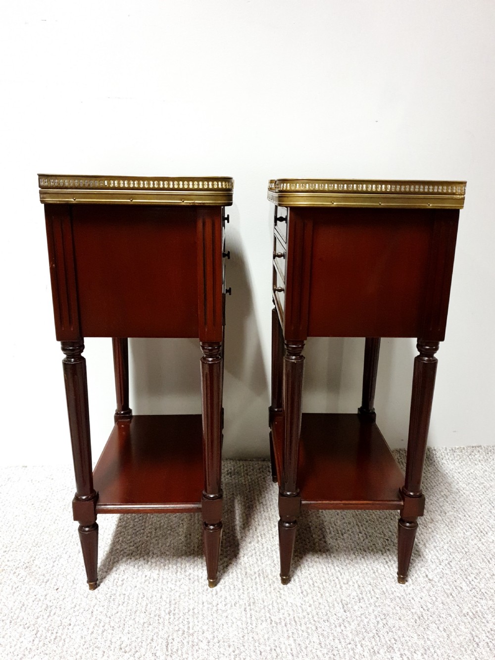 Pair French Empire Bedside Chests of Drawers View VIII