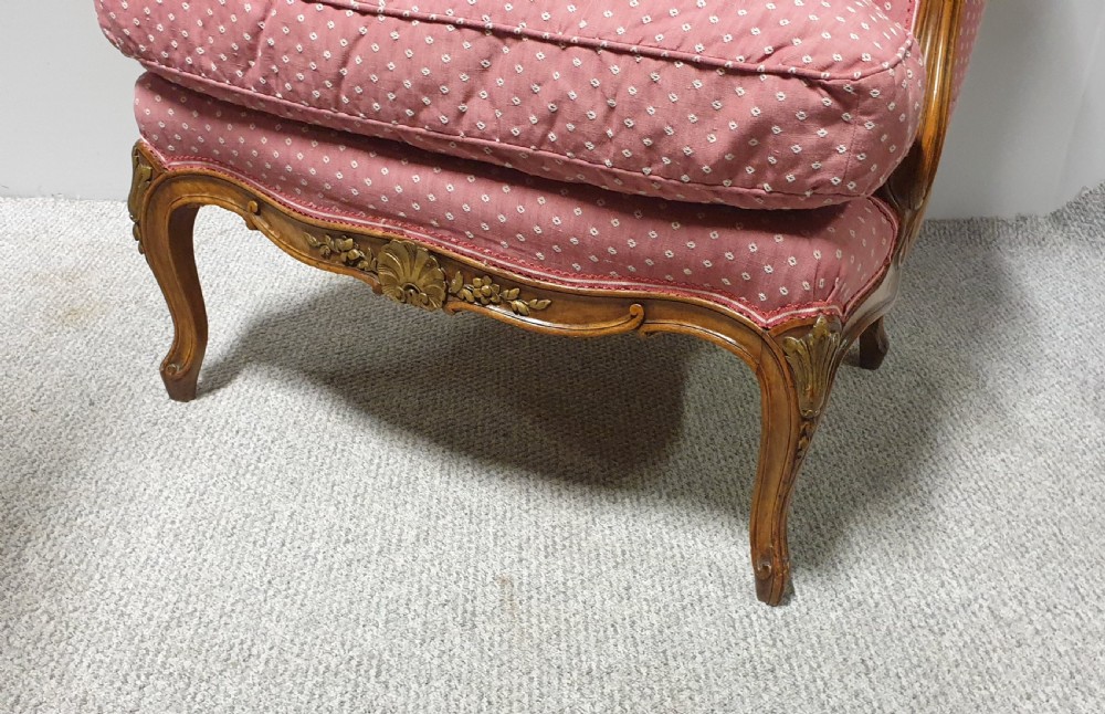 Superb French Walnut Library Chair View II