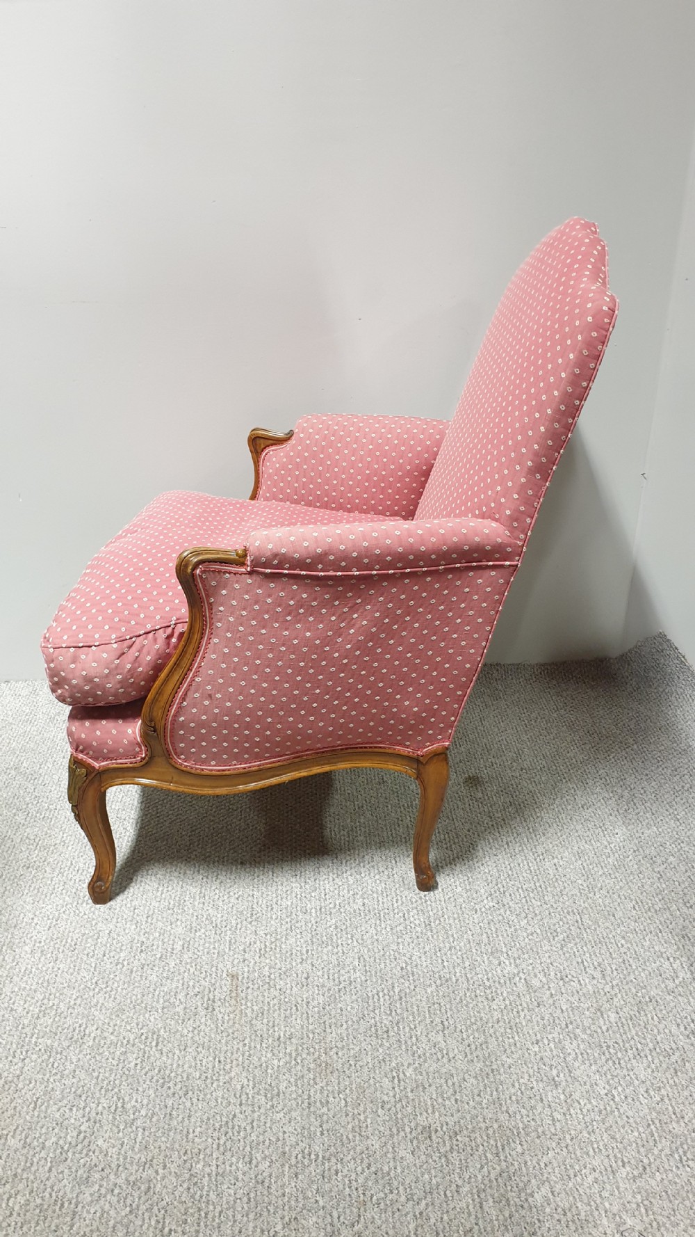 Superb French Walnut Library Chair View III