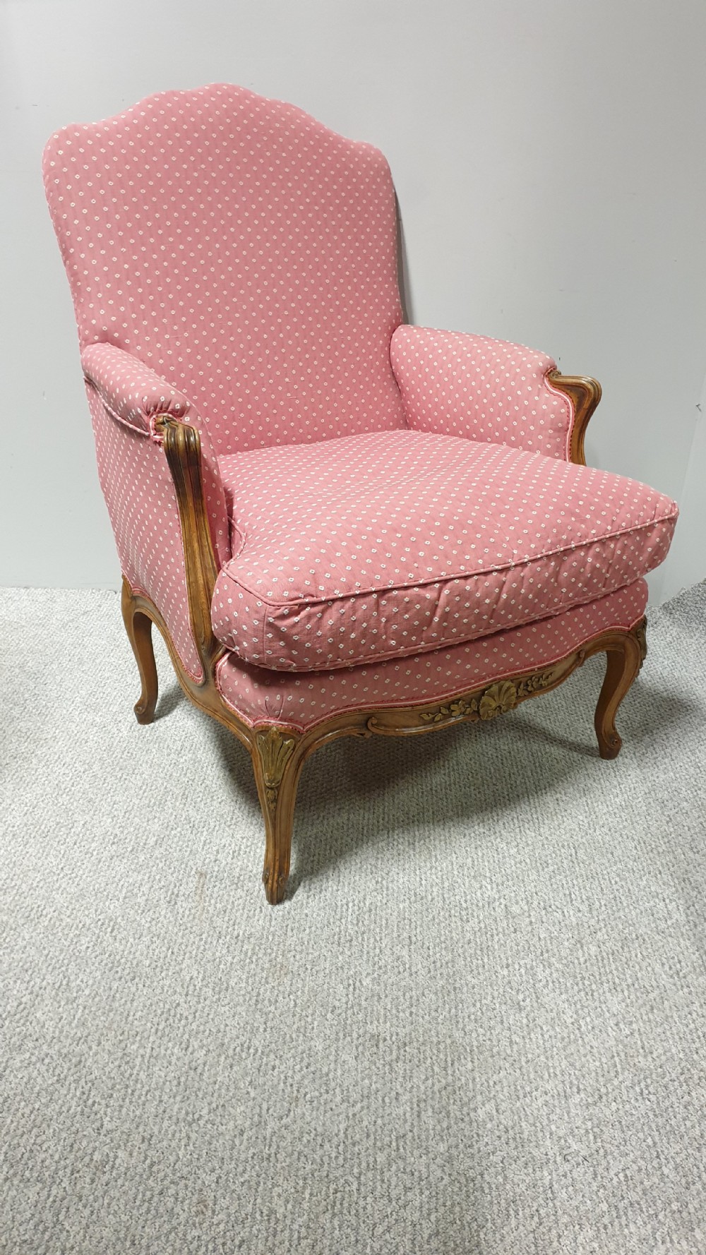 Superb French Walnut Library Chair View VI