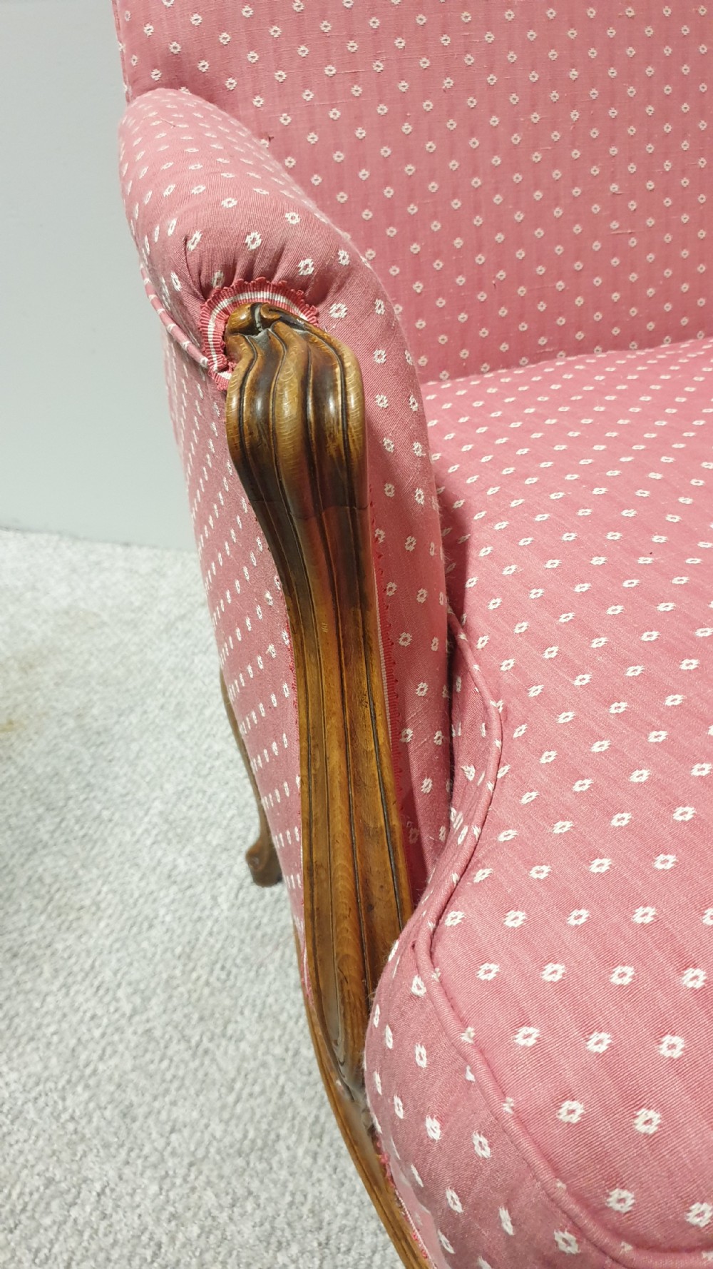 Superb French Walnut Library Chair View VII