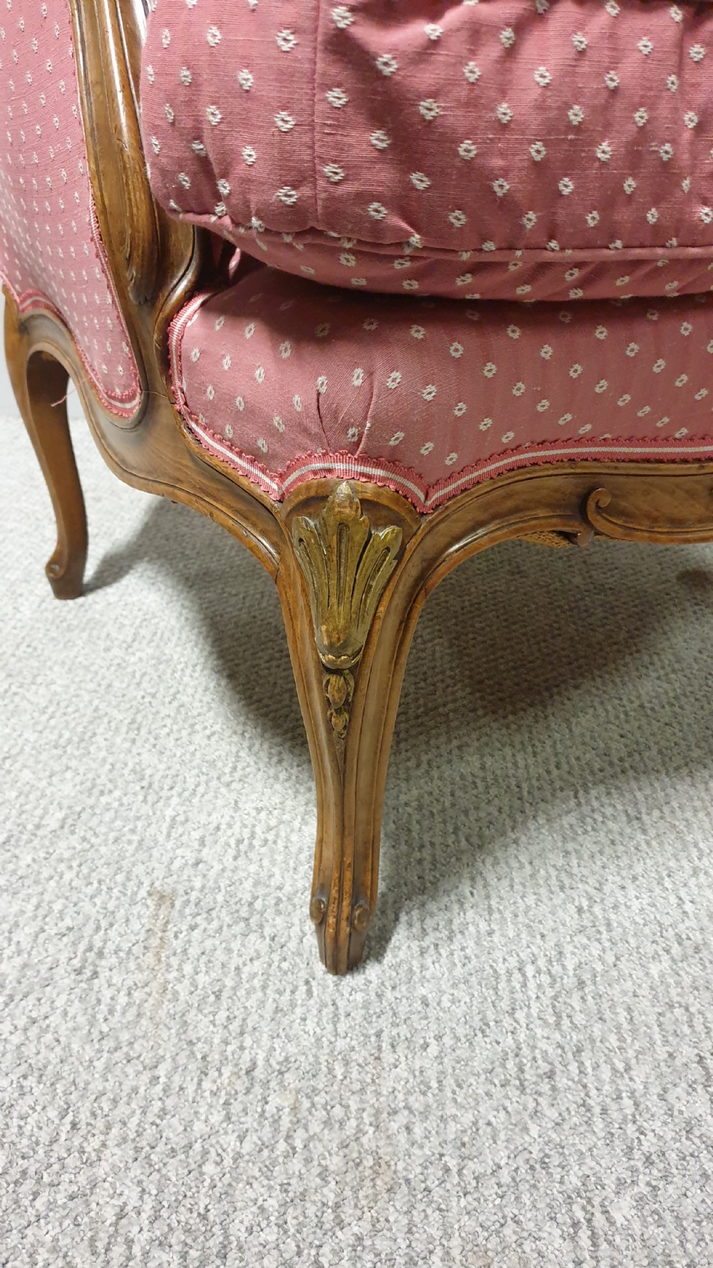 Superb French Walnut Library Chair View VIII