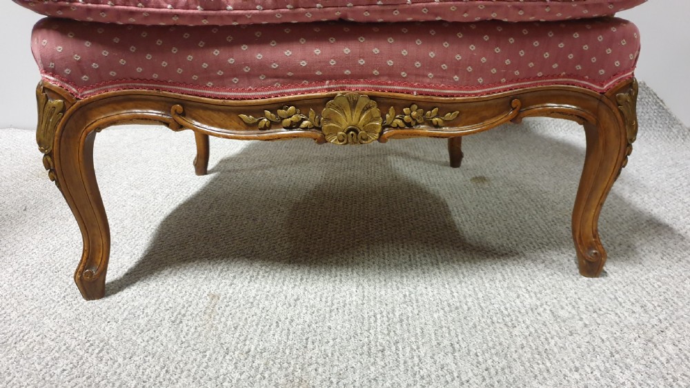 Superb French Walnut Library Chair View IX