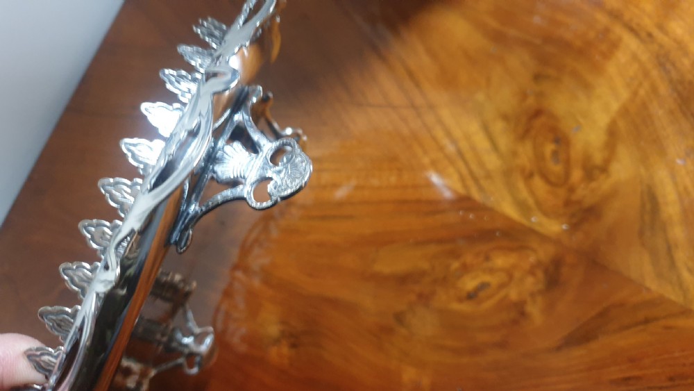 Super Silver plates Biscuit Barrel View IX