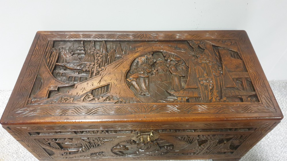 Fine Oriental Camphor Box View V