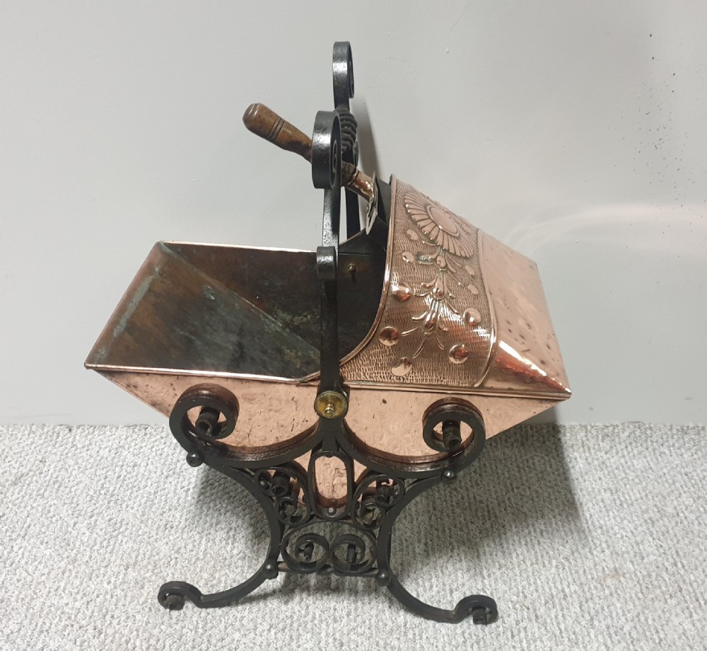 Victorian Copper Coal Scuttle