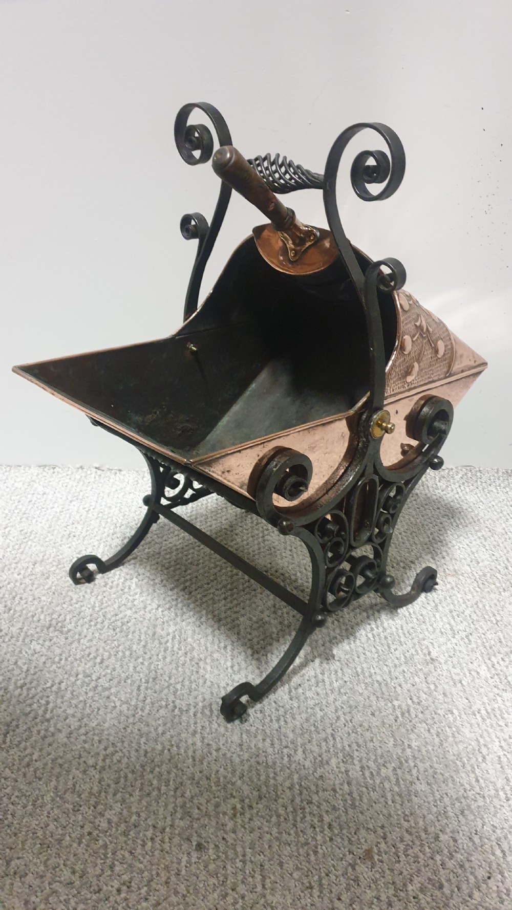 Victorian Copper Coal Scuttle View VIII