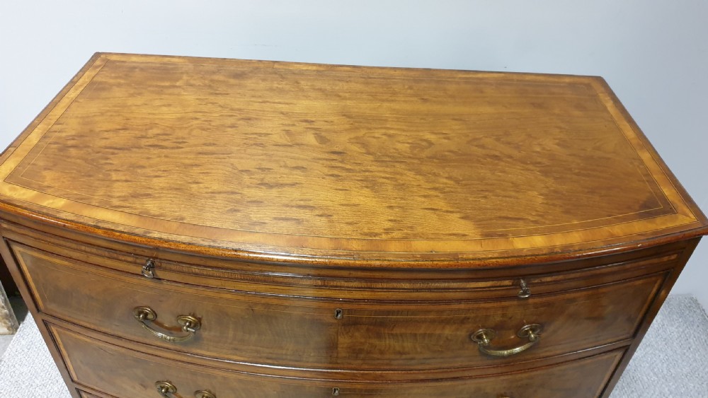 Outstanding Georgian Bow Front Chest of Drawers View III