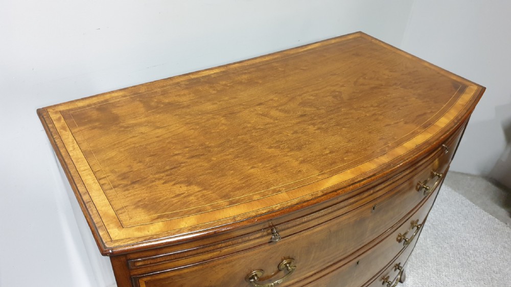 Outstanding Georgian Bow Front Chest of Drawers View VII