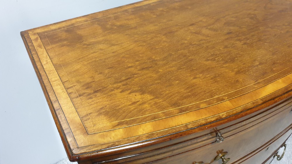 Outstanding Georgian Bow Front Chest of Drawers View VIII