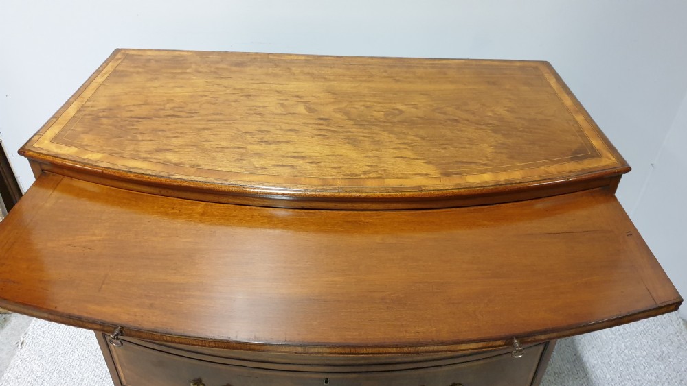 Outstanding Georgian Bow Front Chest of Drawers View X