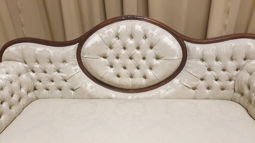 Outstanding Victorian Cameo Backed Mahogany Sofa View XIV