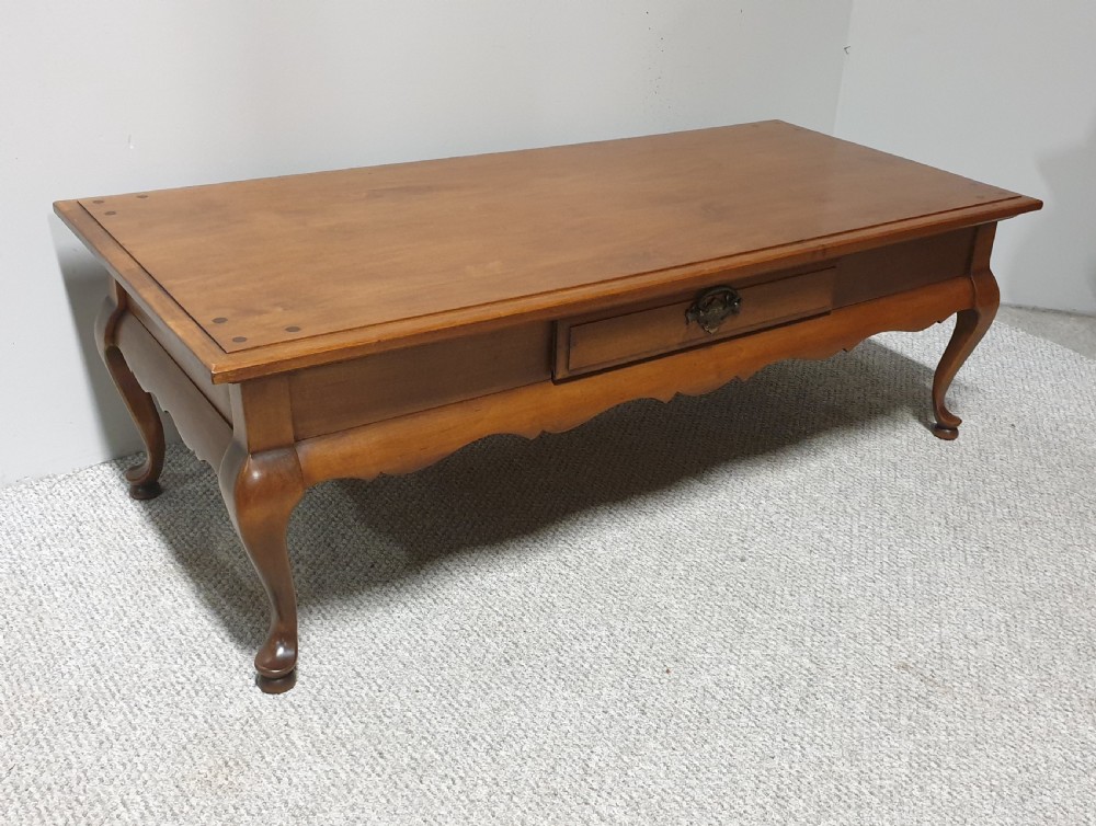French Cherry Wood Coffee Table View II