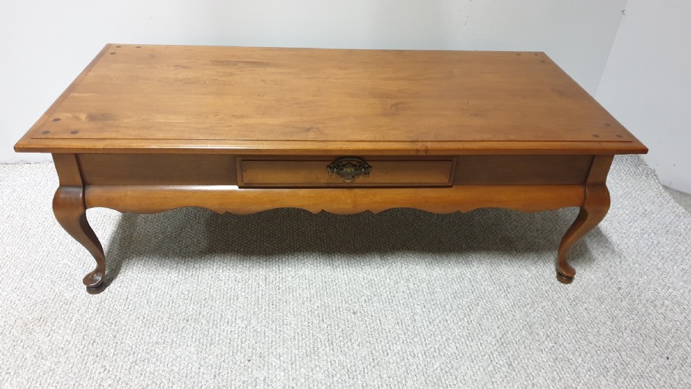 French Cherry Wood Coffee Table View IV