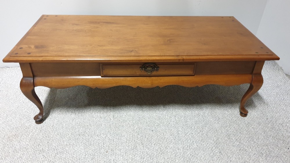 French Cherry Wood Coffee Table View V