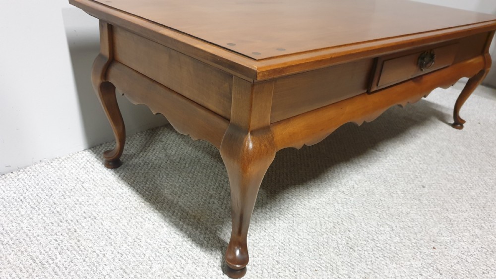 French Cherry Wood Coffee Table View VII