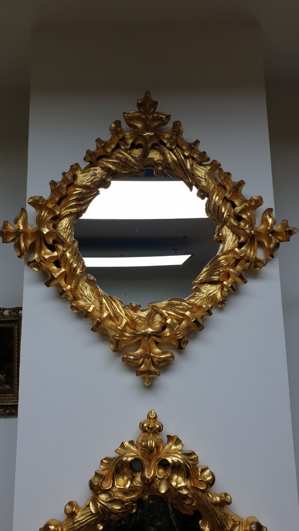 Pair Gilt Wall Mirrors View II