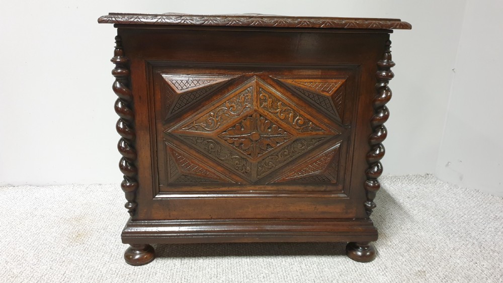 Small French Oak Coffer View IV