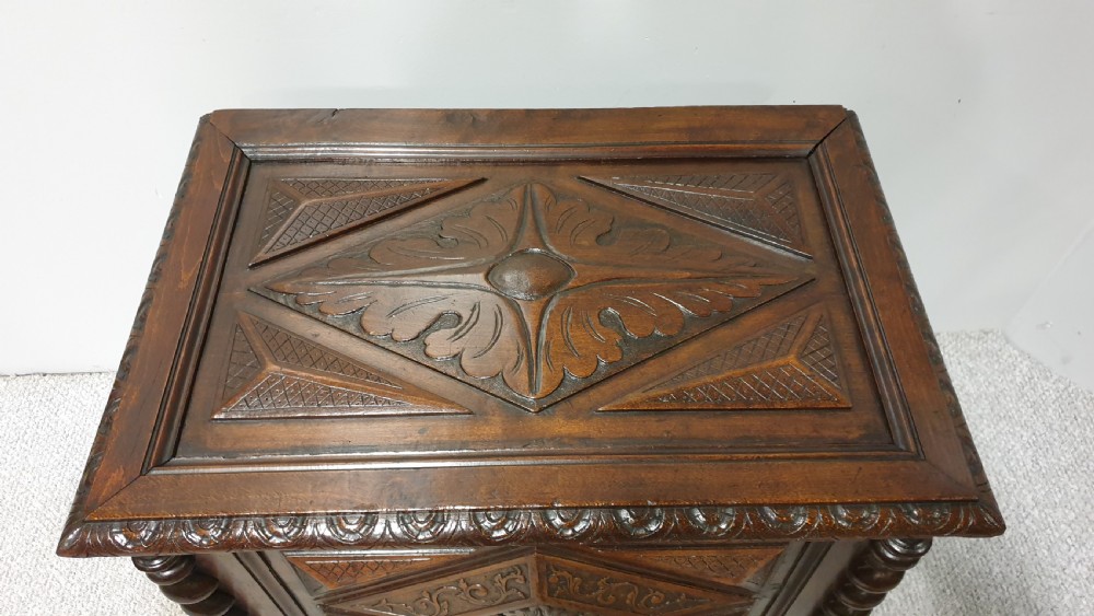 Small French Oak Coffer View VI