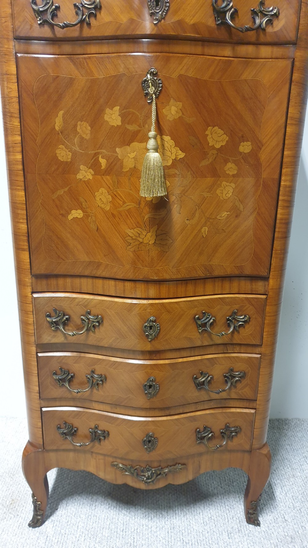French Marquetry Escritoire Bureau View V