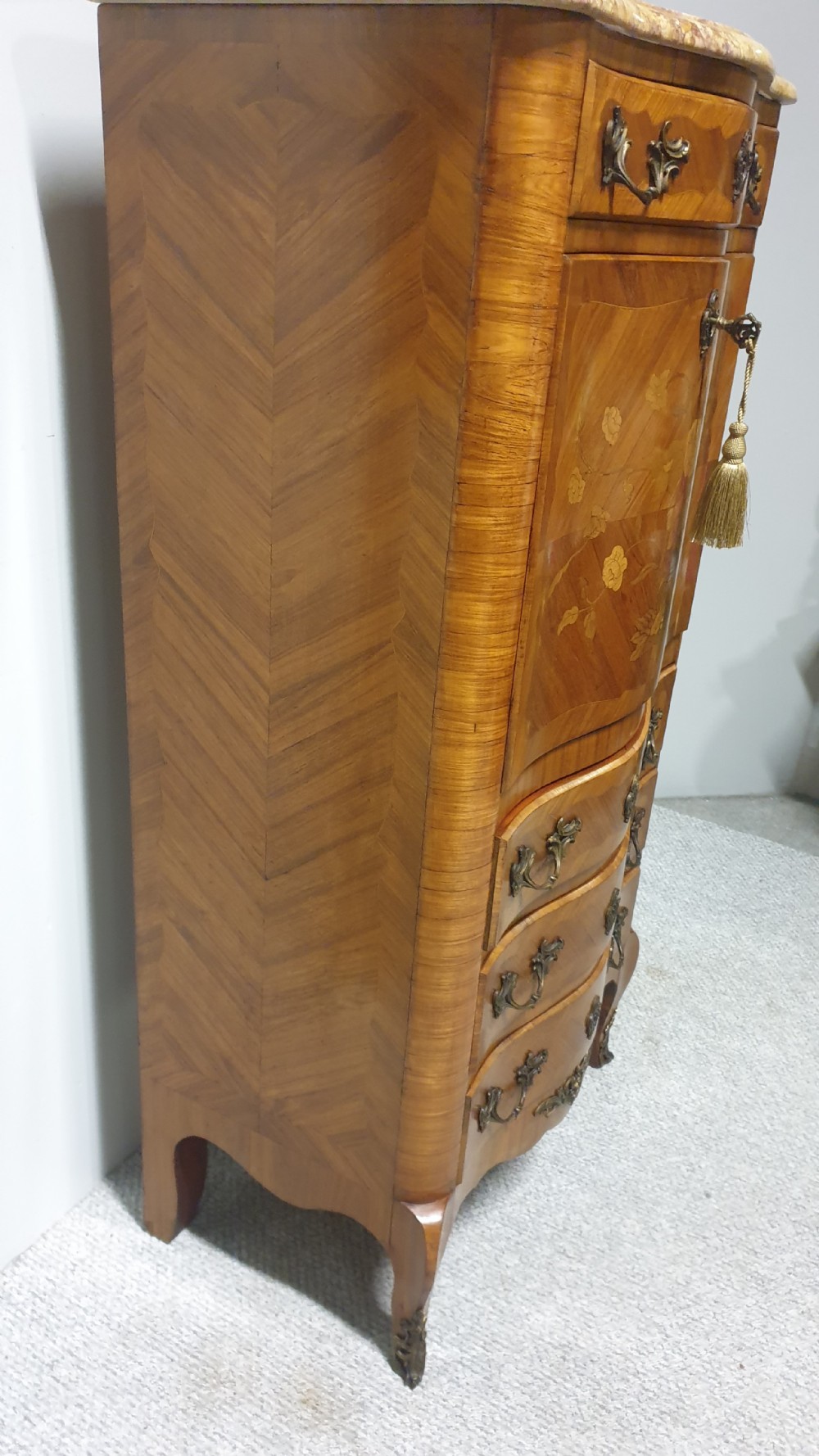 French Marquetry Escritoire Bureau View VII