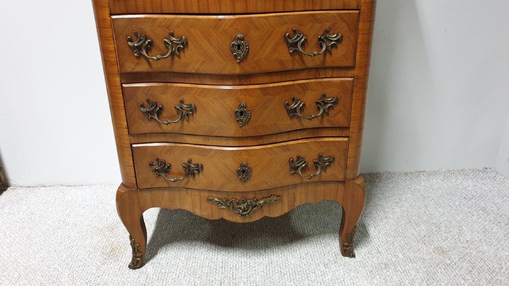 French Marquetry Escritoire Bureau View XVI