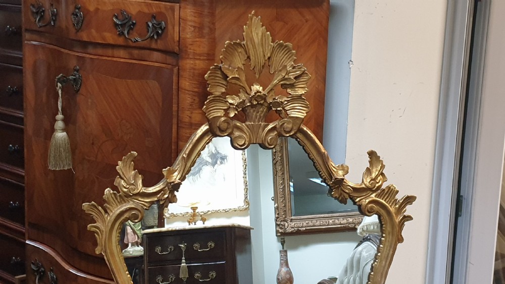 Large French Gilt Mirror View II