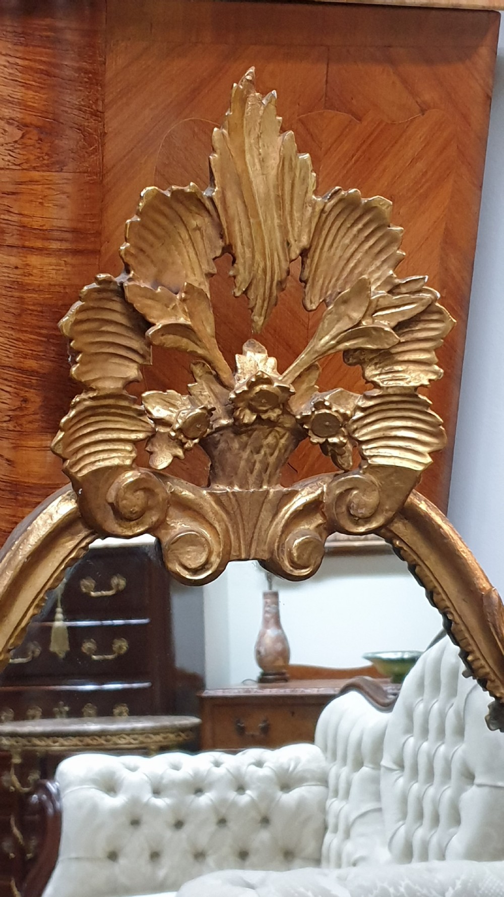 Large French Gilt Mirror View III
