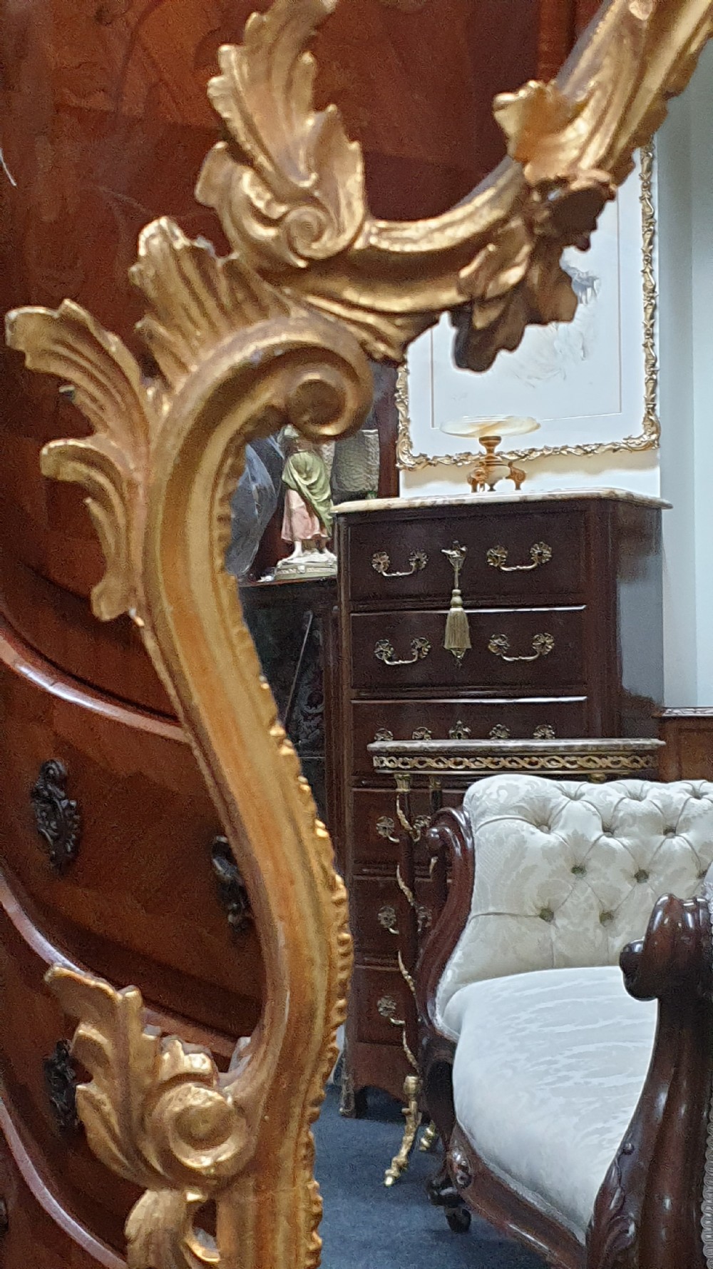 Large French Gilt Mirror View IV
