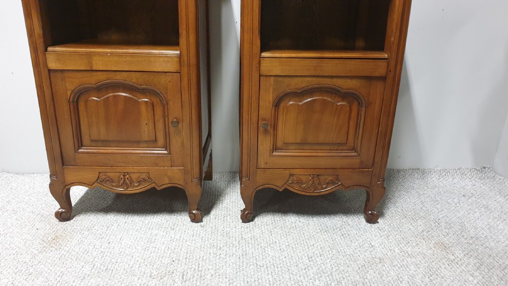 Very Good Pair Cherry Bedside Cabinets View II