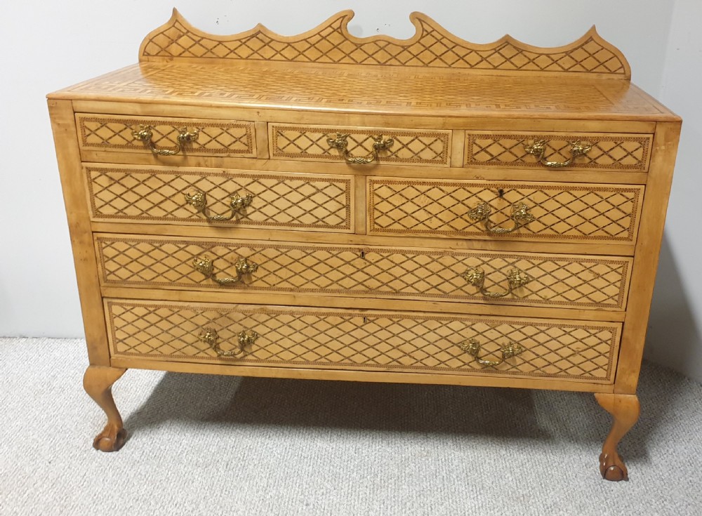 Swedish Inlaid Commode Chest of Drawers View III