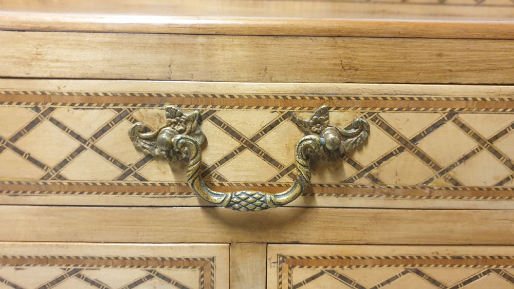 Swedish Inlaid Commode Chest of Drawers View V