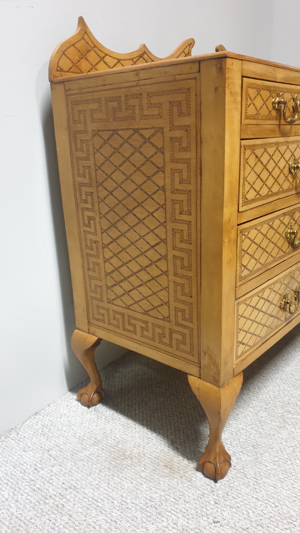 Swedish Inlaid Commode Chest of Drawers View VIII