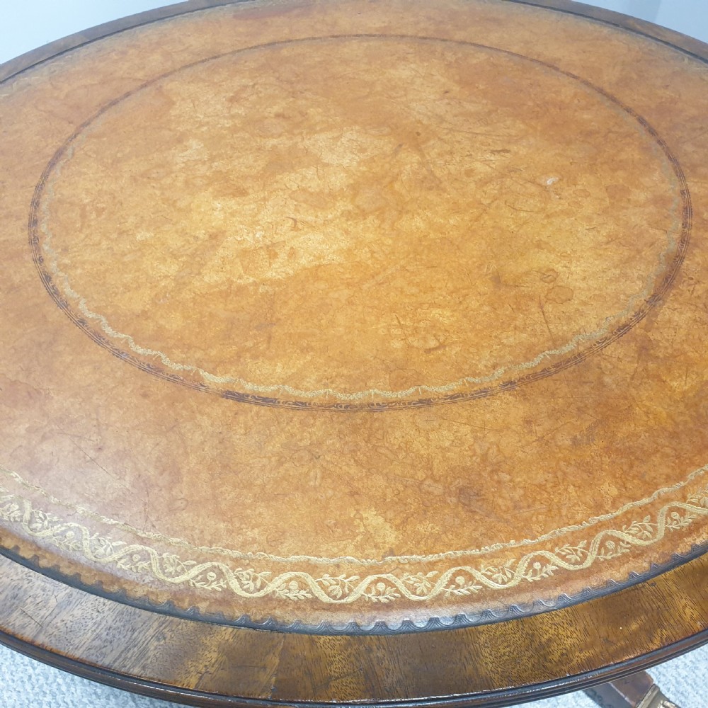 Brass Inlaid Mahogany Coffee Table View IV