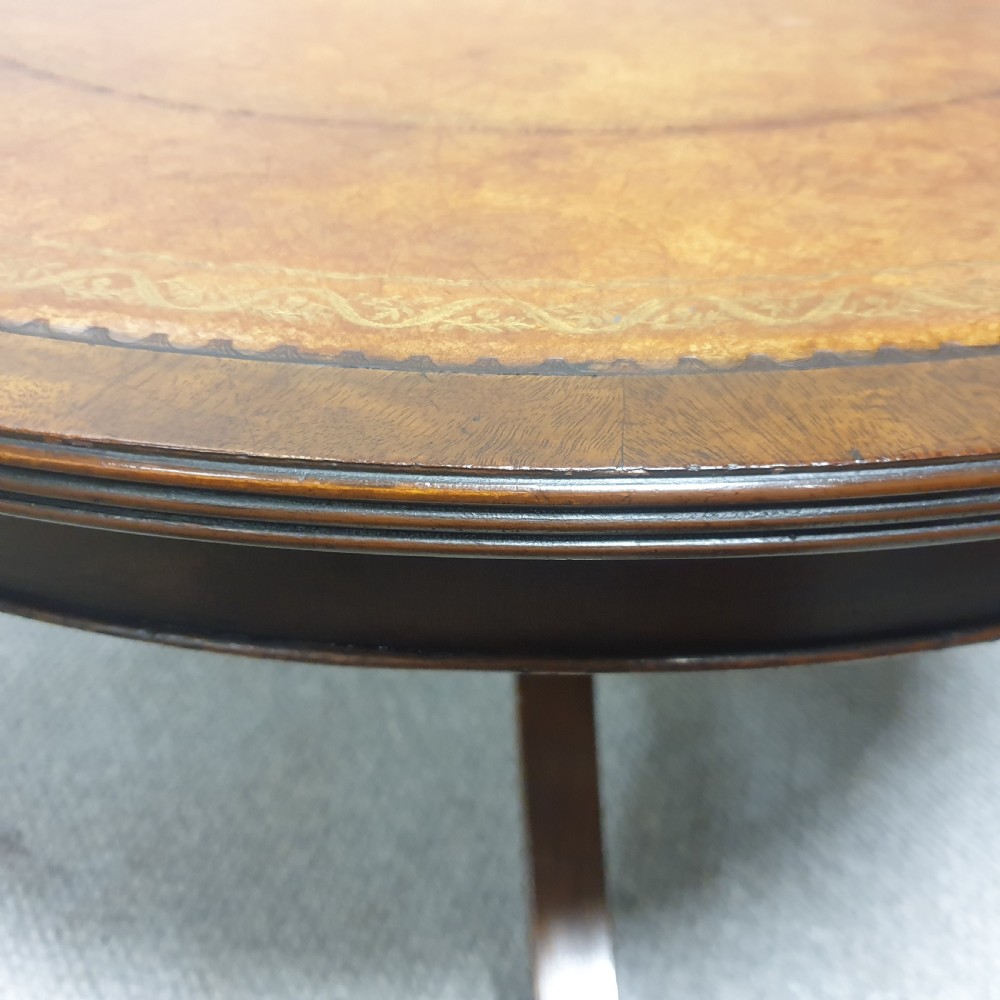 Brass Inlaid Mahogany Coffee Table View VII