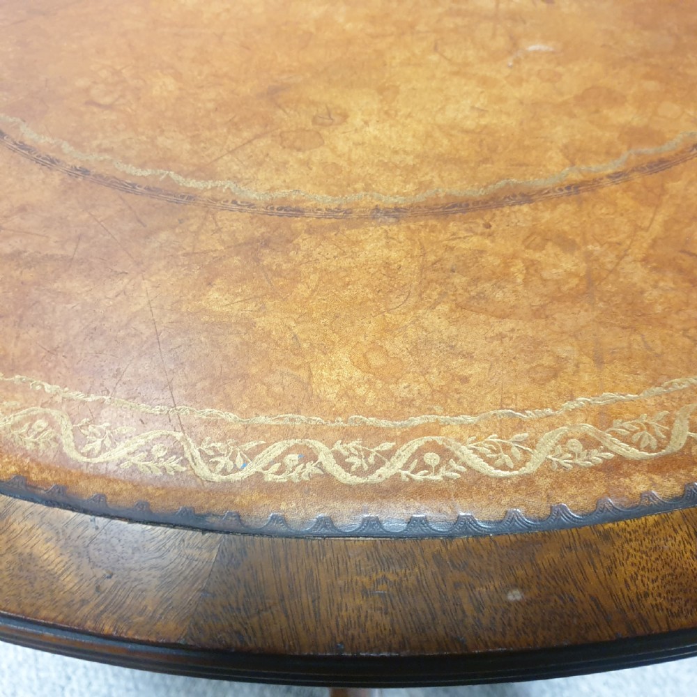 Brass Inlaid Mahogany Coffee Table View VIII