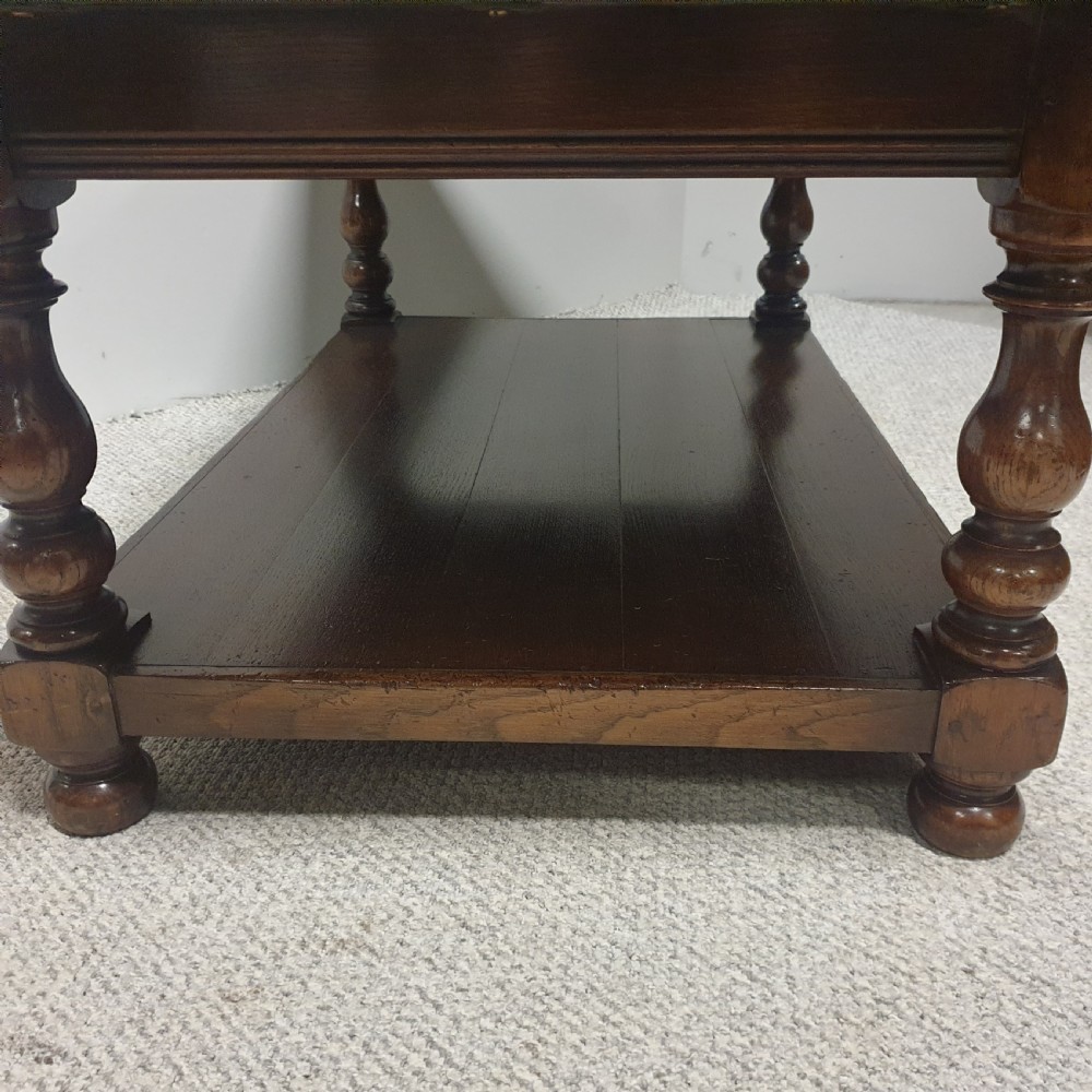 Superb Oak Plank Coffee Table View VI