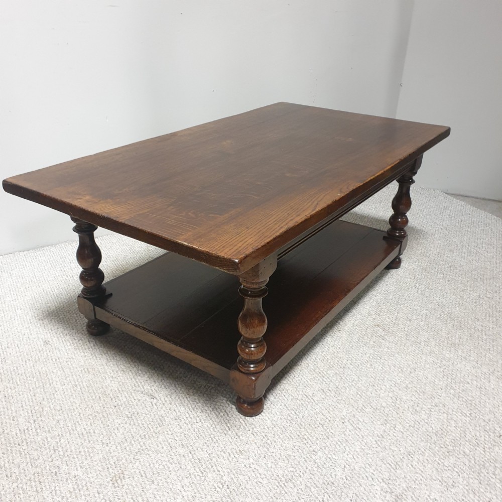 Superb Oak Plank Coffee Table