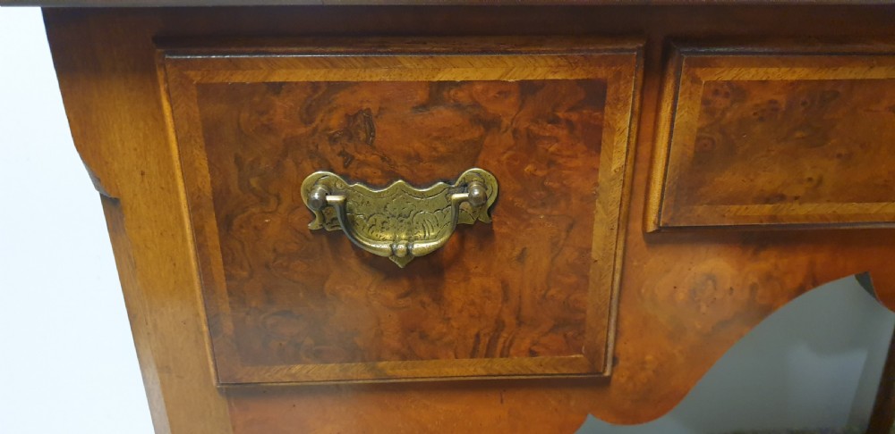 Burr Walnut Dressing Table Lowboy View IX