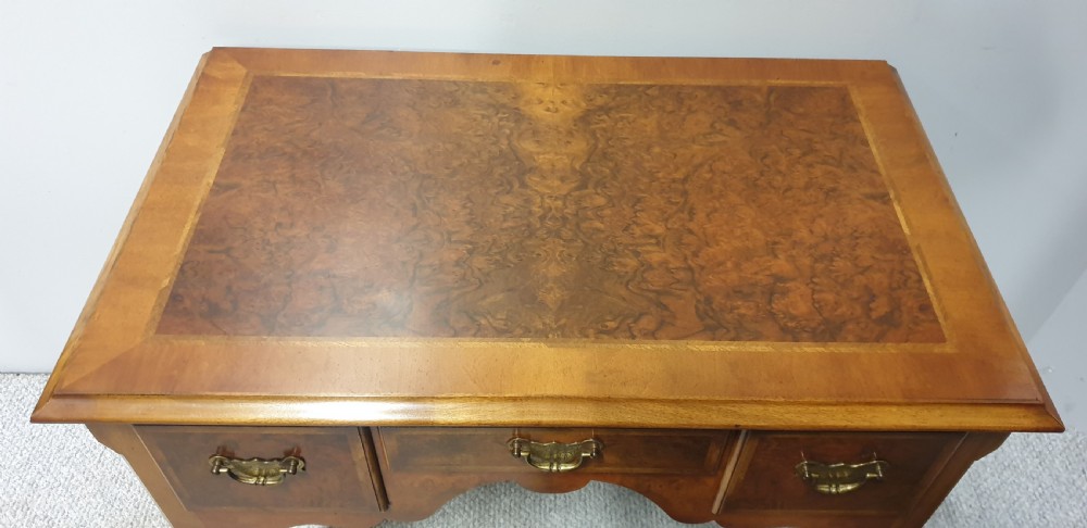 Burr Walnut Dressing Table Lowboy View XIV