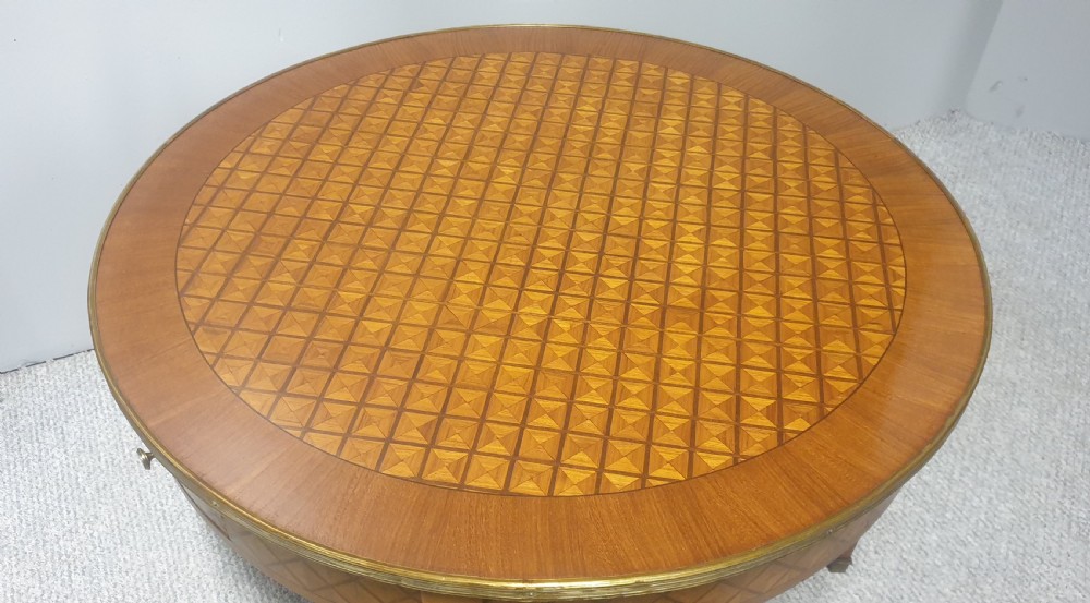 Superb French Marquetry Coffee Table View V