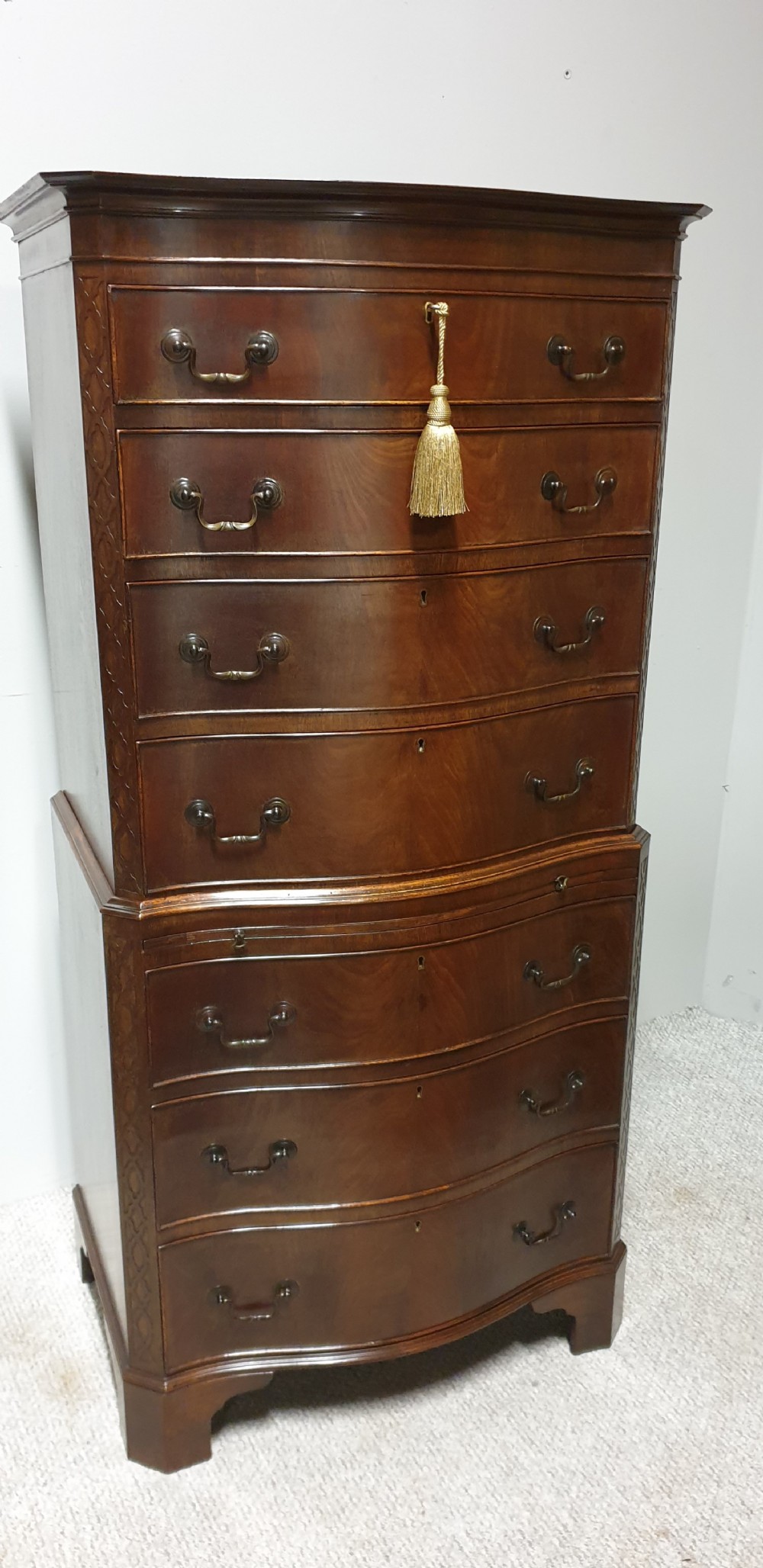 Mahogany Chest on Chest of Small Proportions
